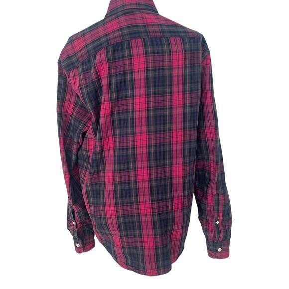 Abercrombie & Fitch Men’s Button-Down Preppy  Plaid Shirt Size Large - Picture 2 of 9